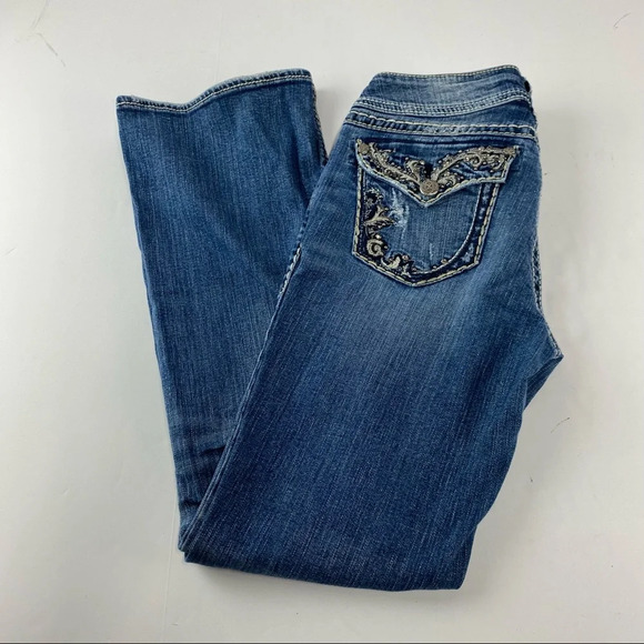 Coogi Women's 7/8 Jeans Embroidered Colorful Straight Leg SEE ALL PICS. - Picture 8 of 9